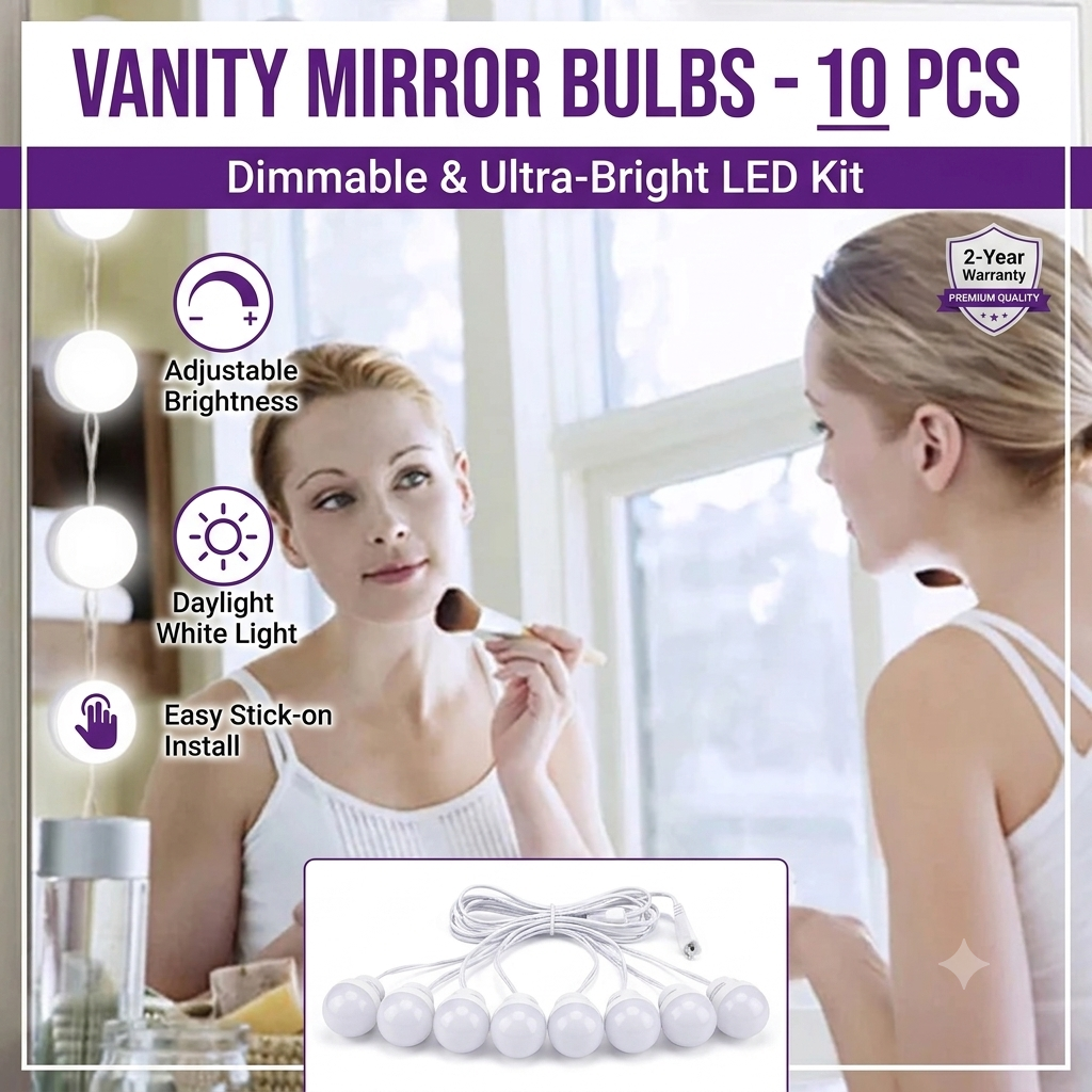 10 Pcs Vanity Mirror Bulbs