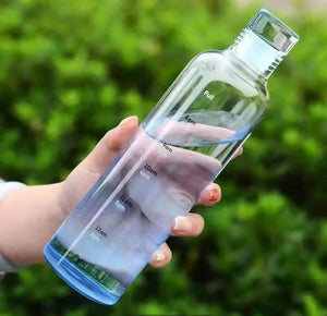 Portable Sports Water Bottle Transparent Plastic - Fanub.shop