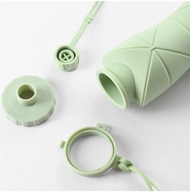 Silicon Foldable Bottle 600ml | Portable Travel Smart Water Bottle