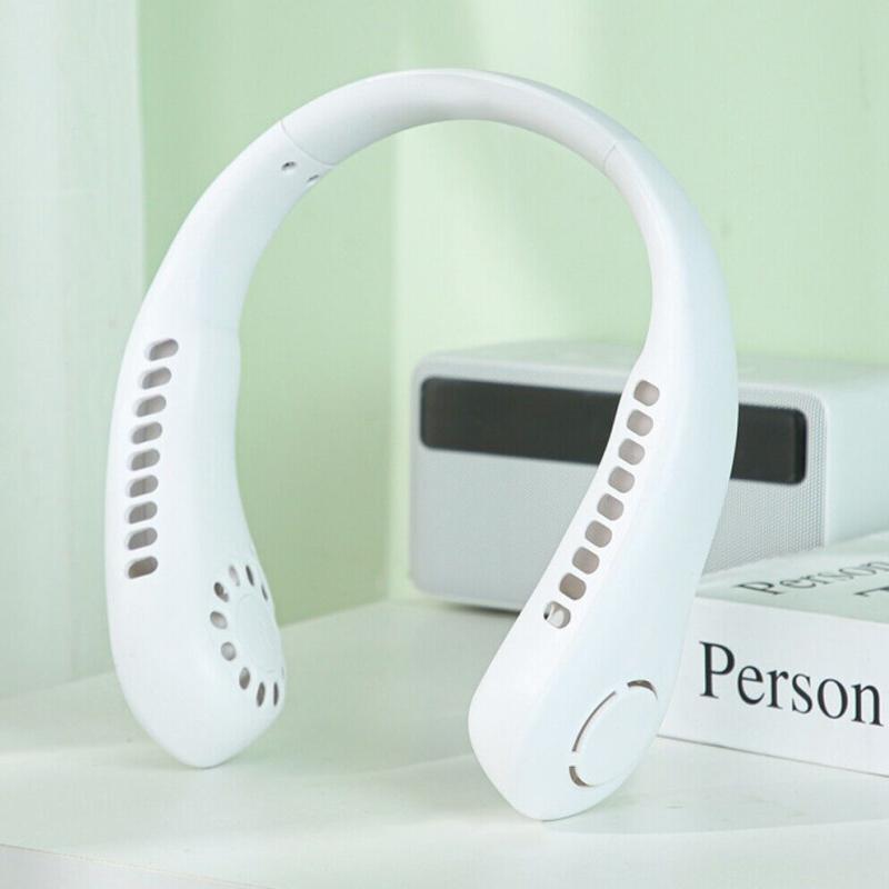 `Portable Neck Fan - 42 Air Outlets, Hands-Free Cooling for Gym, Travel, Office`