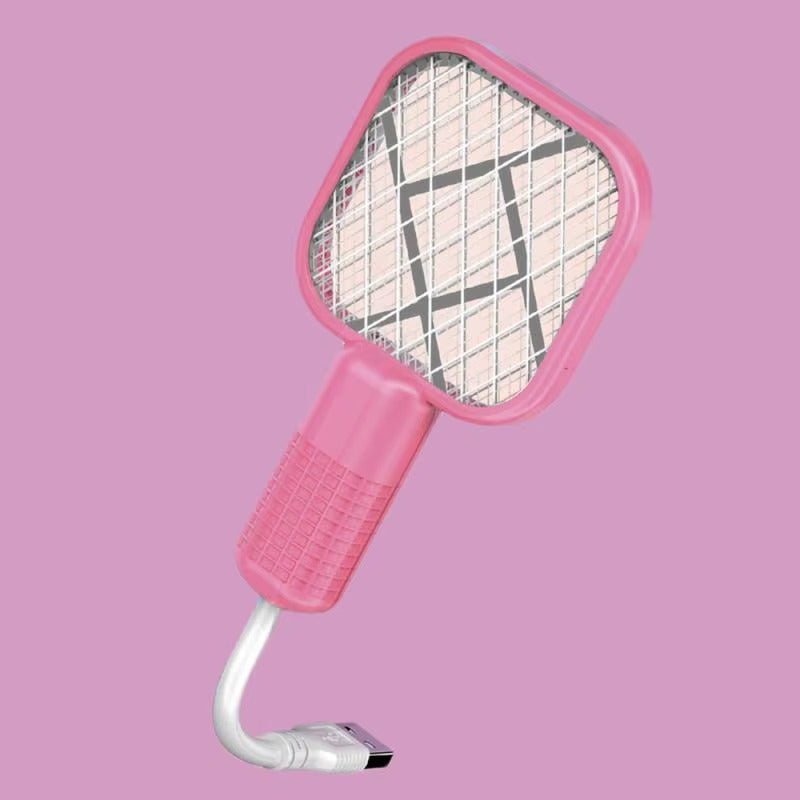 Mini USB Rechargeable Electric Mosquito Racket & UV Bug Zapper