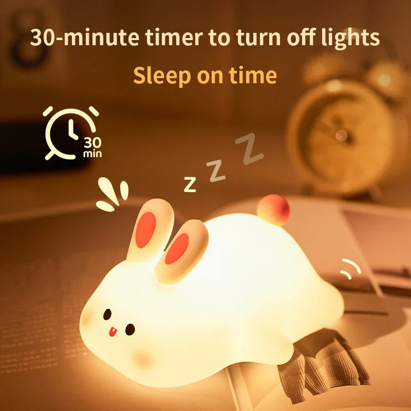 Cute Rabbit Silicone Lamp - Fanub.shop