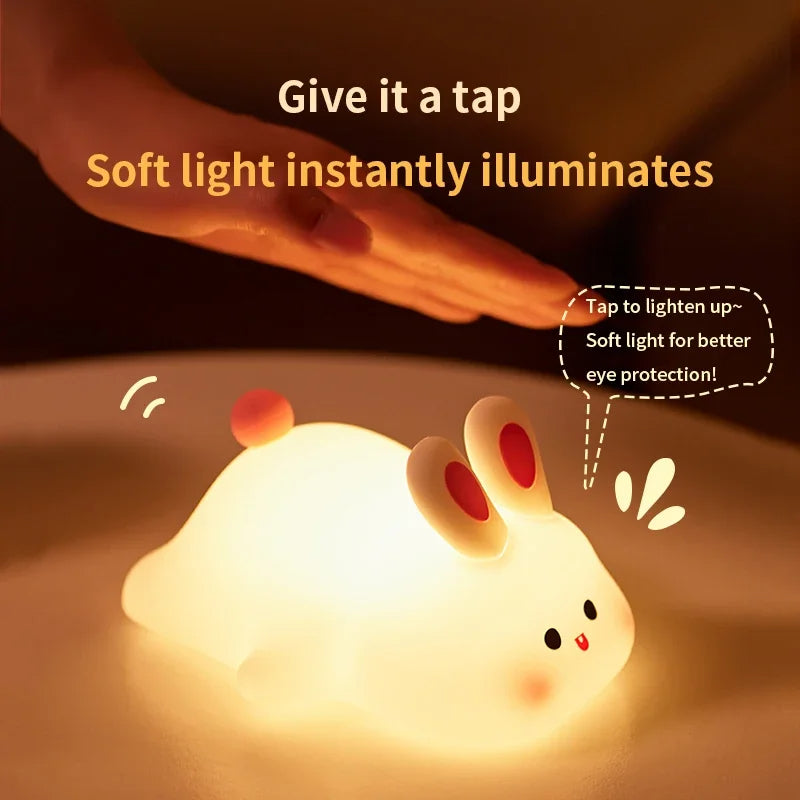 Cute Rabbit Silicone Lamp - Fanub.shop