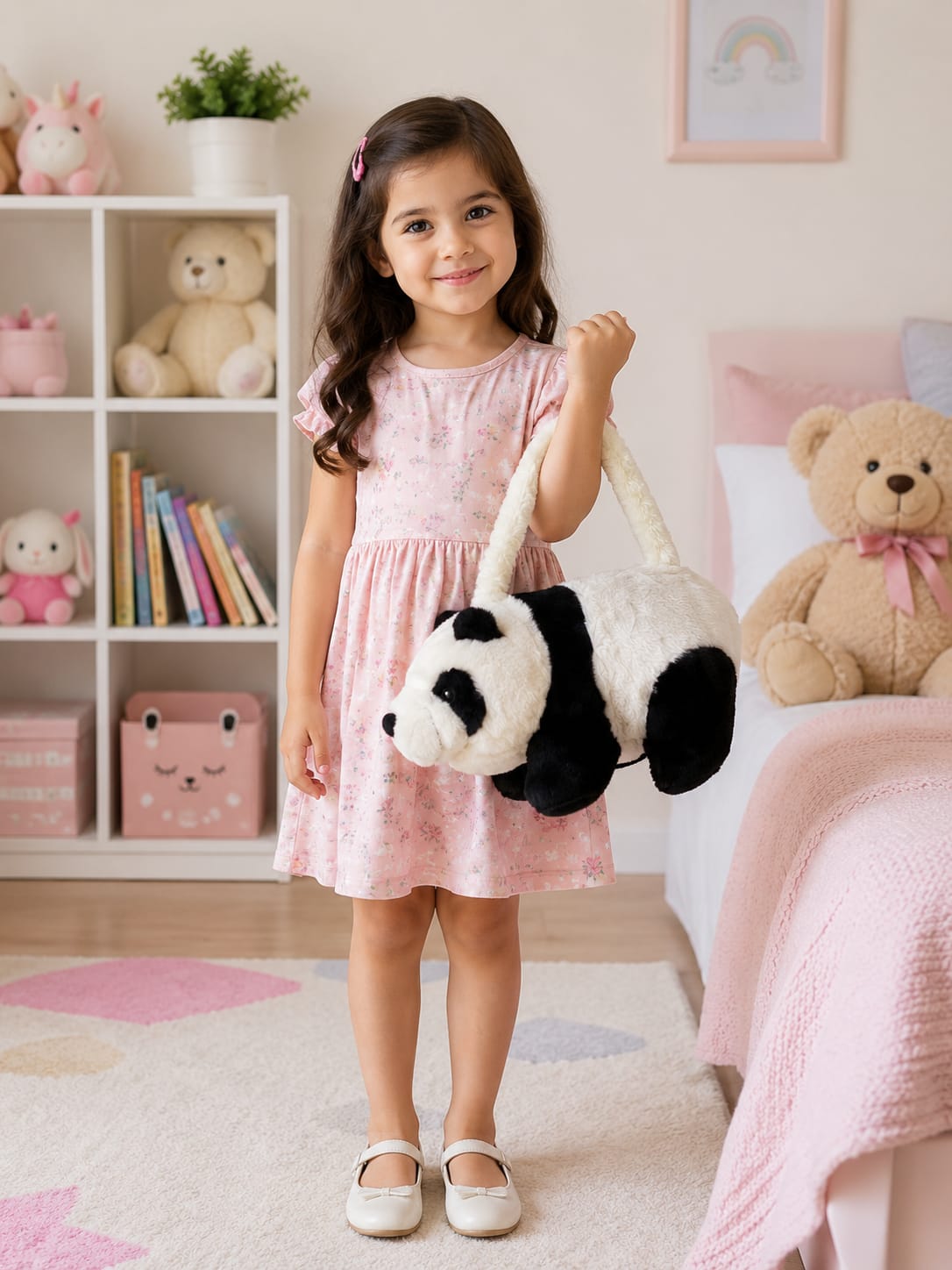 Cute Plush Panda Bag for Girls