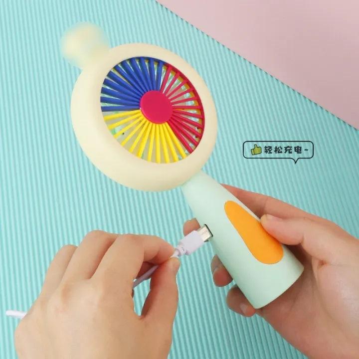 Rechargeable & Portable LED Lighting Mini Fan